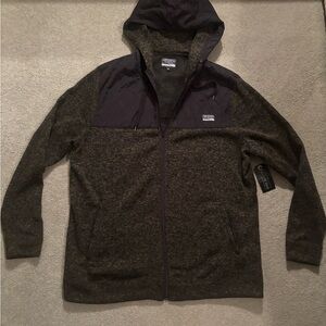 Men's Lightweight Hooded Jacket - Black and Gray